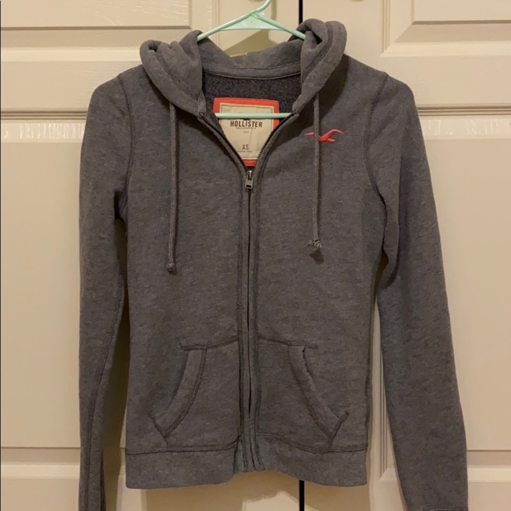 hollister zip up hoodie